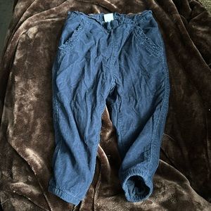 Gap fleeced lined navy blue leggings- 2 t